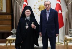 Cumhurbaşkanı Erdoğan, Patrik Bartholomeos'u kabul etti