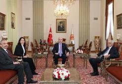 DEM Parti heyeti, Meclis Başkanı Numan Kurtulmuş ile görüştü