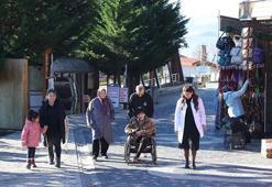 Ordu'da 90 yaşındaki yürüme engelli "engelsiz taksi" ile Boztepe'yi gezdi
