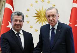Cumhurbaşkanı Erdoğan, IKBY Başbakanı Barzani'yi kabul etti