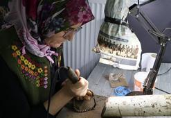 Erzurum Oltu'da yıllarca 50 metrekarelik dükkanda üretim yapan tesbihçi, devlet desteğiyle 500 metrekarelik imalathane açtı!