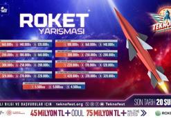 Güçlü roketler zorlu görevler için TEKNOFEST’te yarışıyor