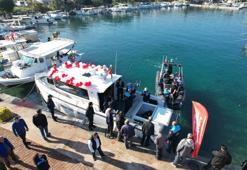 Muğla'da 'Reis' isimli Su Ürünleri Kontrol ve Denetim Teknesi dualarla denize indirildi