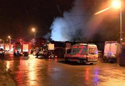 Tuzla’da palet fabrikasında yangın!
