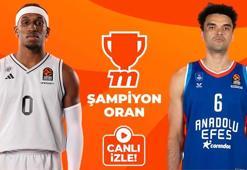 Anadolu Efes, Paris Basketball deplasmanında zafer arıyor! Kritik maç, Şampiyon Oranların yer aldığı Misli'de canlı yayınlanıyor...