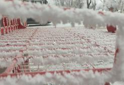 Sibirya soğukları fena vurdu! Termometreler eksi 24'ü gördü, resmen su havada buz tuttu