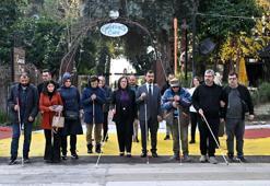 Antalya'da görme engelliler bir araya geldi