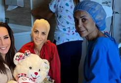 Asena'dan kanser tedavisi gören Tanyeli'ye hastanede duygusal ziyaret