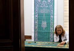 Selimiye Camisi'nin yenilenen minber örtüsü kadınların elinde hayat buluyor