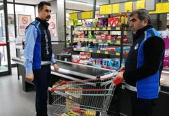 Zabıta ekipleri market denetimlerini sürdürüyor