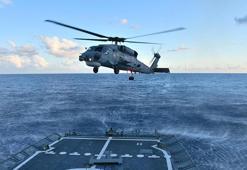 TCG Gelibolu fırkateyni Libya açıklarında havada yakıt ikmali yaptı