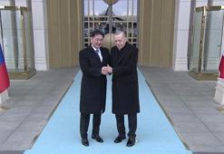 Cumhurbaşkanı Erdoğan, Moğol mevkidaşını resmi törenle karşıladı