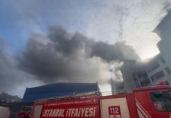 Sultanbeyli'de tekstil atölyesinde yangın!