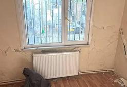 İstanbul'da 3 katlı binada çatlaklar! Daireler boşaltıldı
