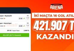 İki maçta 16 gol atıldı, 421.907 TL kazandı!