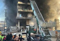 9 katlı otel inşaatında yangın çıktı, işçiler mahsur kaldı