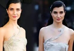 Tuba Büyüküstün Paris'te göz kamaştırdı! Modellere taş çıkarttı
