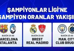 Devler Ligi'nde bugün Barcelona, Real Madrid ve Manchester City sahaya çıkıyor! Şampiyonlar Ligi'ne özel Şampiyon Oranlar Misli'de