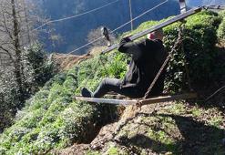Yol yapıldı çile bitti! Rize'de teleferikle evlerine ulaşan köylüler yol yapımından sonra tehlikeli yolculuğa son verdi