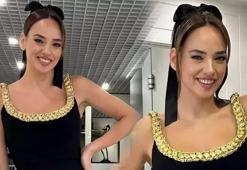 Seda Bakan mini elbisesiyle şov yaptı! Göğüs dekoltesi dikkat çekti