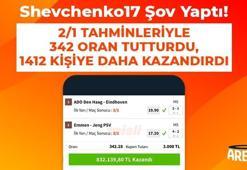 Shevchenko17 şov yaptı! 2/1 tahminleriyle 342 oran tutturdu, 1412 kişiye daha kazandırdı