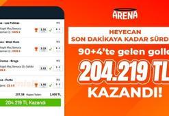 Heyecan son dakikaya kadar sürdü… 90+4’te gelen golle 204.219 TL kazandı!