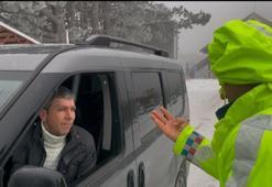 Tekirdağ'dan Uludağ'a tatile gelen sürücü jandarma engeline takıldı!