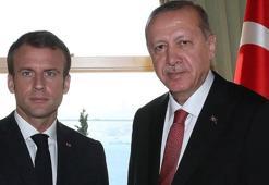 Cumhurbaşkanı Erdoğan, Macron ile görüştü