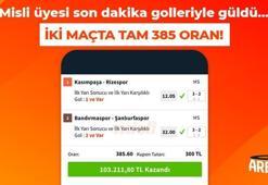 Misli üyesi son dakika golleriyle güldü… İki maçta tam 385 oran!