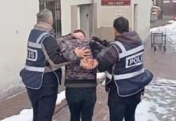 Kayseri'de aranan şüpheli halıların arkasında ykalandı