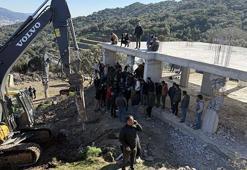 Bodrum'da kaçak yapılarda yıkım gerginliği! İnşaatın çatısına çıktılar