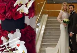 Buket değil çiçek bahçesi! Seda Sayan'a eşi Çağlar Ökten'den romantik Sevgililer Günü kutlaması!