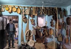 Aşur ustanın ahşap oyma sanatı ile yaptığı ürünler göz kamaştırıyor