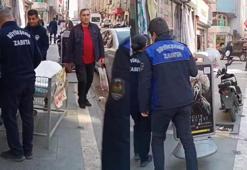 Adana'da zabıta ekiplerinden kaldırım işgali denetimi