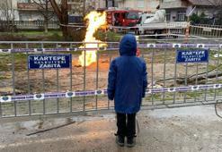 22 saatten beri yanıyor! Kocaeli'nde sondaj sırasında çıkan metan gazı dünden beri yanıyor