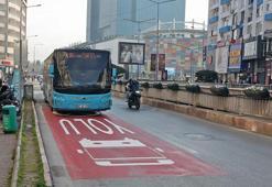 Antalya'da halk otobüsleri için özel şerit uygulaması başladı