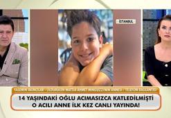 Kadıköy'de 14 yaşındaki oğlu bıçaklanarak öldürülen acılı anne canlı yayına katıldı!
