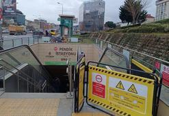 Sabiha Gökçen metrosunda yürüyen merdiven faciası! Yaşlı kadının parmakları koptu