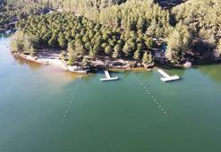 Muğla'da aşırı sıcak nedeniyle çekilen Ula Göleti yağışlarla yeniden canlandı