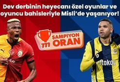 Galatasaray – Fenerbahçe derbisinin heyecanı özel oyunlar ve oyuncu bahisleriyle Misli’de yaşanıyor!