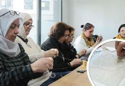 Kayserili kadınlar geleneksel Çerkes motiflerini giysi ve çeşitli ürünlere işliyor