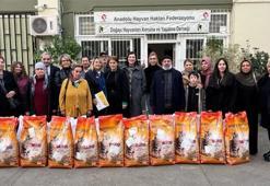 Adana'da sokak hayvanları için anlamlı etkinlik! Gönüllülere mama desteği sağlandı