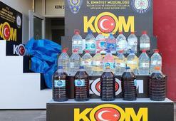 Adana'da 750 litre sahte içki ele geçirildi! 3 kişi gözaltında