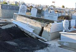 Samsun'da şoke eden manzara: Yollar kullanılamaz hale geldi, mezarlar büyük hasar gördü