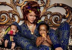 Rihanna doğum fotoğraflarını paylaştı! 'İnciler ve güneş gözlüğüyle doğurdum'
