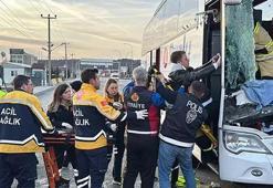 Kütahya'da yolcu otobüsü tıra çarptı! Çok sayıda yaralı var