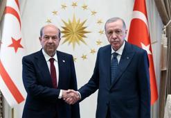 Cumhurbaşkanı Erdoğan, KKTC Cumhurbaşkanı Tatar ile görüştü