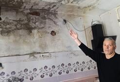 İnat uğruna faciaya ramak kaldı! Üst komşunun tavanından akan su alt kattakilerin mutfağını savaş alanına çevirdi