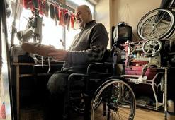 Bursa'da engelli vatandaş 30 yıldır giyemediği ayakkabıların tamirini yapıyor!