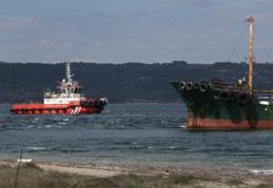 Çanakkale Boğazı'nda tanker karaya oturdu